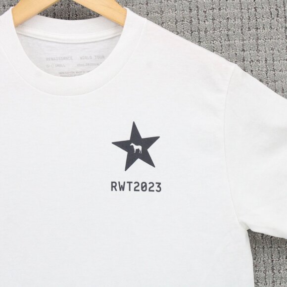 Beyoncé Shirt Men Small S White Short Sleeve Official Renaissance World Tour - Picture 3 of 9